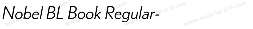 Nobel BL Book Regular字体转换